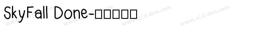 SkyFall Done字体转换